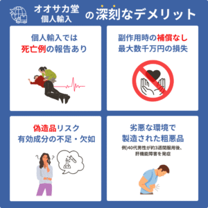 オオサカ堂で個人輸入をしたときのデメリット